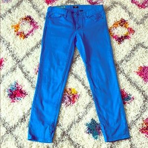 Jcrew toothpick blue stretch jeans sz 28